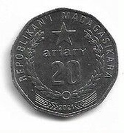 20 Ariary motto D obverse image
