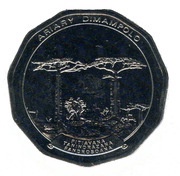 50 Ariary motto D reverse image