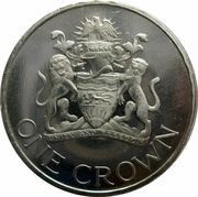 1 Crown Declaration of the Republic of Malawi reverse image