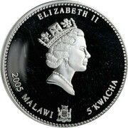 5 Kwacha Snake obverse image