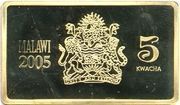 5 Kwacha USS Coral Sea obverse image