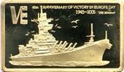 5 Kwacha USS Missouri reverse image
