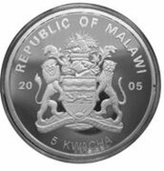 5 Kwacha - Pope John Paul II obverse image