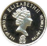5 Kwacha Springbok coin obverse image