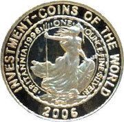 5 Kwacha Britannia coin, Malawi, 2006 reverse image
