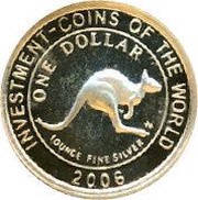 5 Kwacha Kangaroo coin, Malawi, 2006 reverse image