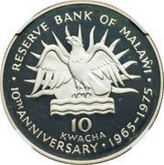 10 Kwacha Reserve Bank, Malawi, 1975 reverse image