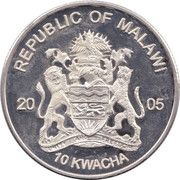 10 Kwacha Bonobo obverse image