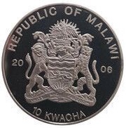 10 Kwacha H.M. Queen Elizabeth II 80th Birthday obverse image