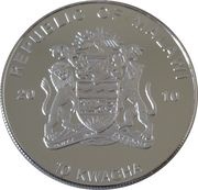 10 Kwacha Golden Harlequin obverse image