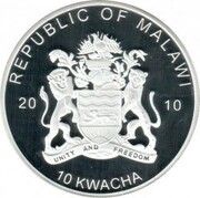 10 Kwacha Peregrine Falcon obverse image