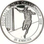 20 Kwacha World Cup Soccer, 1998, Malawi, 1998 reverse image