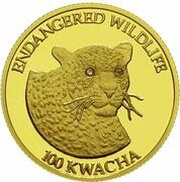 100 Kwacha Leopard, Malawi, 2005 reverse image