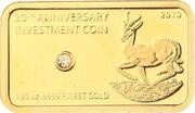 250 Kwacha 30th Anniversary of Krugerrand, Malawi, 2010 reverse image