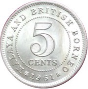 5 Cents - Elizabeth II reverse image