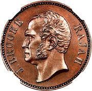 ½ Cent - James Brooke Rajah obverse image