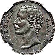 ½ Cent - Charles Brooke Rajah obverse image