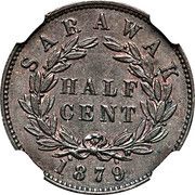 ½ Cent - Charles Brooke Rajah, Malaysia, 1870-1896 reverse image