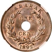 1 Cent - Charles Brooke Rajah, Malaysia, 1892-1897 reverse image