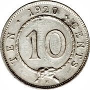10 Cents - Charles V. Brooke Rajah reverse image