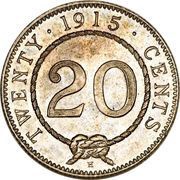 20 Cents - Charles Brooke Rajah reverse image