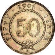 50 Cents - Charles Brooke Rajah, Malaysia, 1900-1906 reverse image