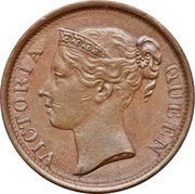 ½ Cent - Victoria obverse image