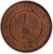 ½ Cent - Edward VII reverse image