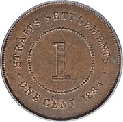 1 Cent - Victoria reverse image