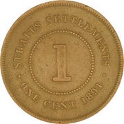 1 Cent - Victoria Trial Strike reverse image