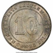 10 Cents - Edward VII, Malaysia, 1909-1910 reverse image