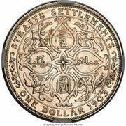 1 Dollar - Edward VII, Malaysia, 1903-1904 reverse image