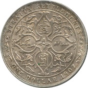 1 Dollar - Edward VII reverse image