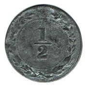 ½ Cent - Zainal Abidin III reverse image