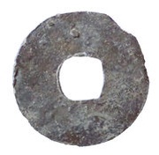 1 Cash - Xianping Yuanbao; Tin imitation reverse image