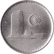 5 Sen - First Series Coins - Parliament reverse image