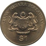 1 Ringgit - Agong VIII 5th 5-Year-Plan obverse image