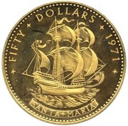 50 Dollars - Elizabeth II reverse image