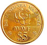 5 Ringgit - Agong IX WWF obverse image