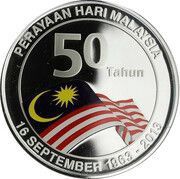 10 Ringgit 50th Anniversary of the Federation of Malaysia, Malaysia, 2013 reverse image