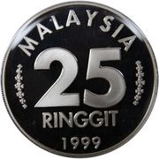 25 Ringgit - Agong X Petronas Malaysian F1 Grand Prix obverse image