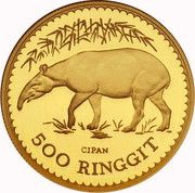 500 Ringgit - Agong VI Conservation reverse image
