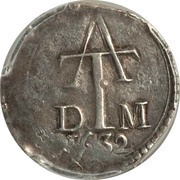 1 Tanga - Filipe III Goa mint; A M reverse image