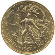 100 Dollars - Elizabeth II reverse image