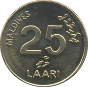 25 Laari non-magnetic reverse image