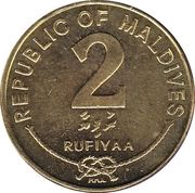 2 Rufiyaa magnetic obverse image
