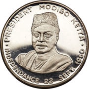10 Francs Independence; Piedfort Essai reverse image