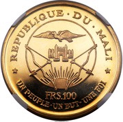 100 Francs Independence obverse image