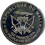 100 Francs CFA Leaning Tower of Pisa obverse image