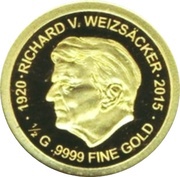 100 Francs CFA Richard von Weizsäcker reverse image